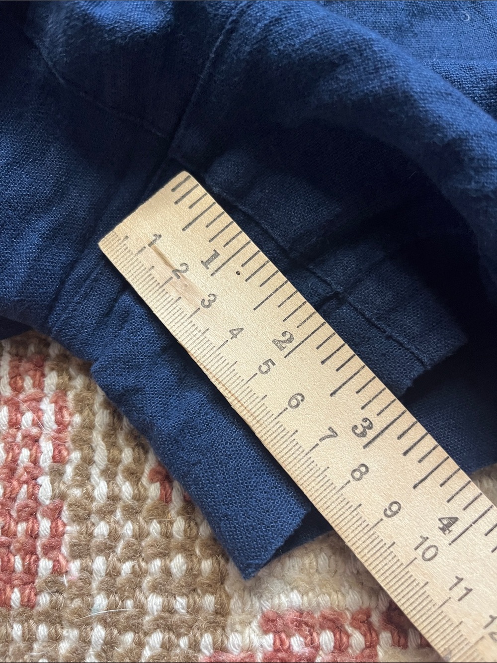 Gap Navy Linen Drawstring Shorts Large Elastic Waist EUC - Picture 4 of 8